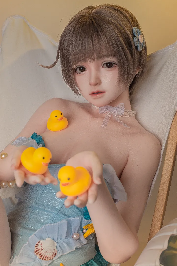 149cm (4ft11) B-Cup Realistic Skin Texture Silicone Sex Doll SHIO, ROS Head 96b